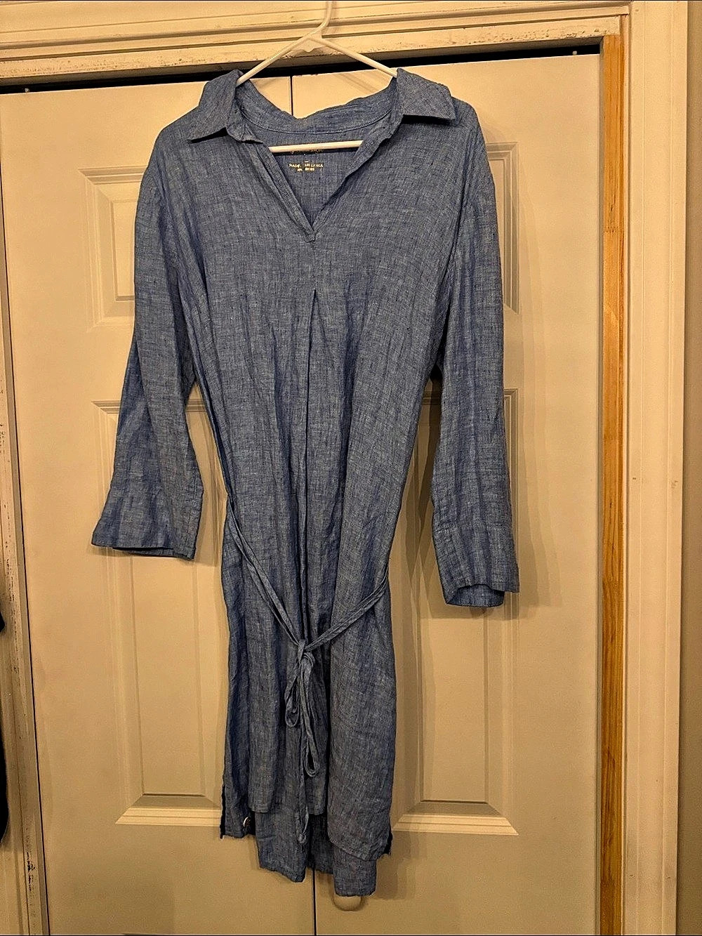 Lilly Pulitzer chambray linen Midi Shirt Dress Like New